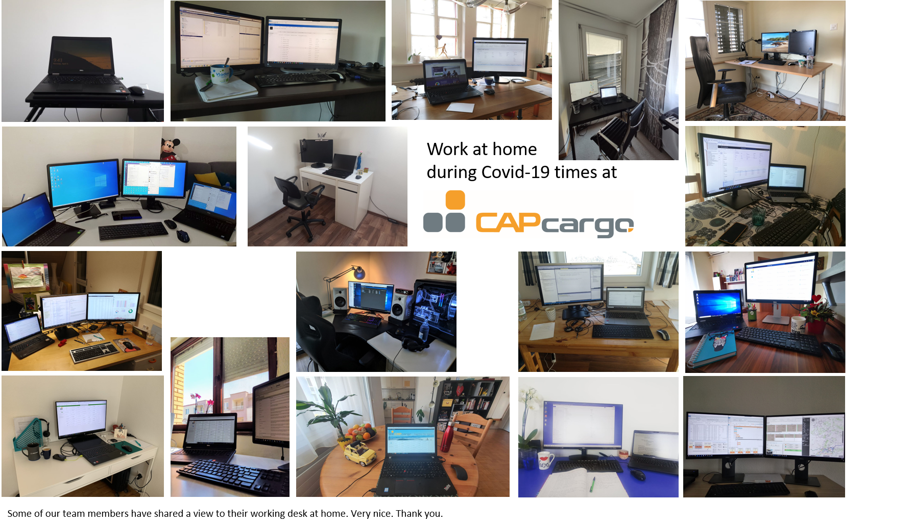 Home office Covid 19 workplaces employees CAPcargo